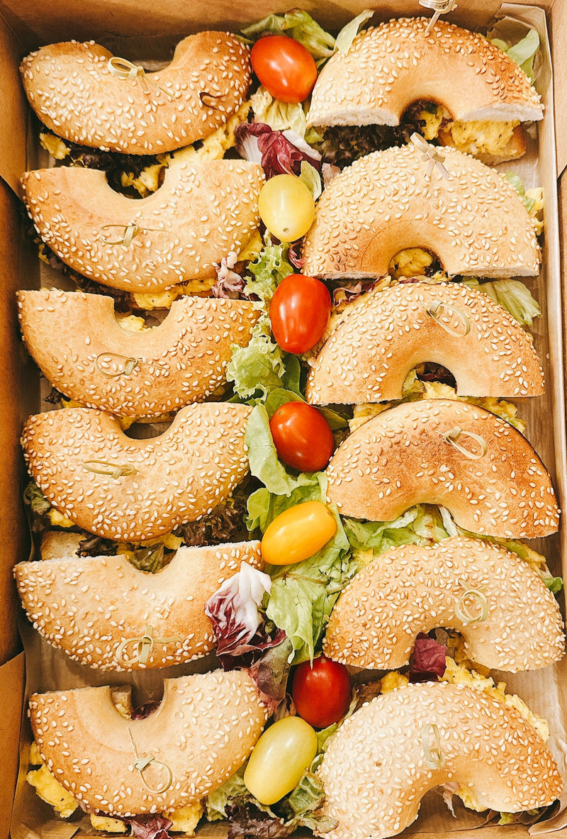 Box bagel viande