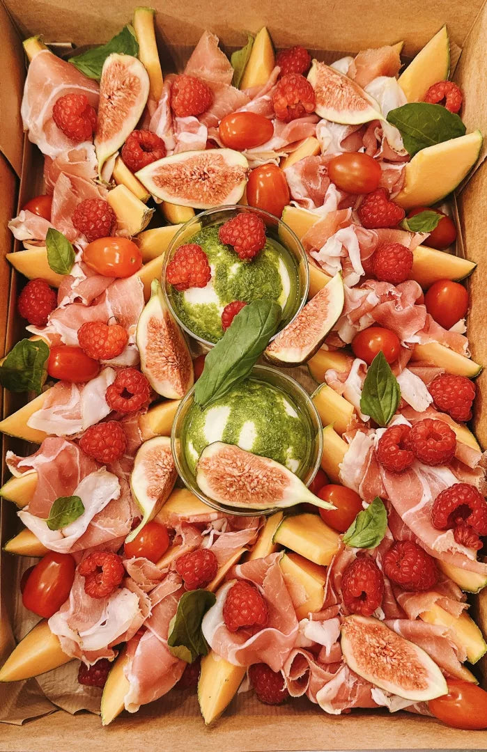 Box Melon / Burrata / Jambon de Parme AOP